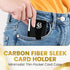 Carbon Fiber Wallet - Slim Wallet for Men with Cash & Credit Card Holder, RFID Blocking Technology, Minimalist Money Clip Holds Up to 12 Cards - G...