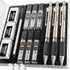 Nicpro 0.7 mm Art Mechanical Pencil Set in Storage Case, 3 PCS Metal Drafting Pencil Lead Pencil with 6 Tube HB Lead Refills, 3 Erasers, 9 PCS Era...