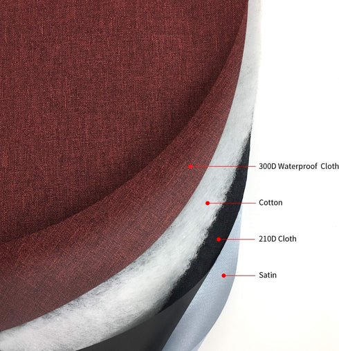 Stand Mixer Dust Cover with 3 Pockets Compatible with KitchenAid Tilt Head, Easy Cleaning,Can Ironable (Red Wine, Fits for 6-8 Quart)...