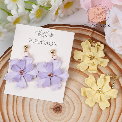 Puocaon Petal Polymer Clay Cutters - 30 Pcs Clay Cutters for Polymer Clay Jewelry, Mini Flower Petal Clay Cutters for Polymer Clay Earrings Making...