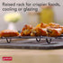 GoodCook 15” x 10.5” Nonstick Carbon Steel Baking Pan & Raised Wire Rack – Pizza Crisper, Crispy Bacon, Multipurpose Cooking Sheet Pan, Cooling Ra...