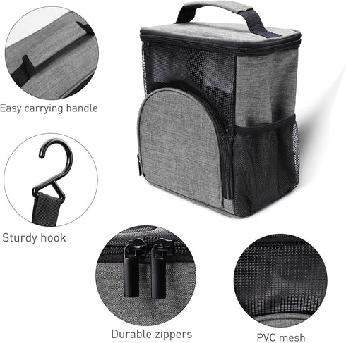 Shower Caddy Tote,Quick Dry Shower Bag Dorm Room Essentials for College Student Girls Boys,Hanging Mesh Shower Caddy Portable for Summer Camp,Trav...