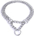 Dog Choker Collar Martingale Collar Training Double Row Chain Heavy Duty Collar for Medium Large Dogs (M-16” (suitable for neck 11-14"))...