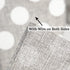 MEEDEE Grey Ribbon with Polka Dots Grey Burlap Ribbon 2.5 Inch Grey and White Ribbon Gray Wired Ribbon for Baby Shower Wreath Farmhouse Decor Door...