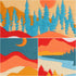 Louise Maelys 3 Set Landscape Embroidery Kits for Beginners with Mountain sun moon pattern,Adults Starter Cross Stitch Kit DIY Needlepoint Kits...