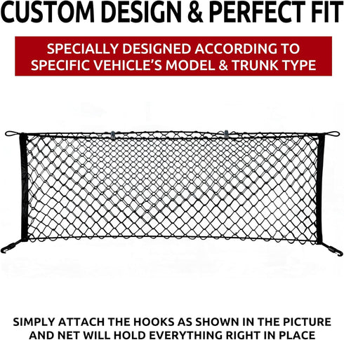 Envelope Style Trunk Cargo Net for Honda Pilot 2003 04 05 06 07 08 09 2010 2011 2012 2013 2014 2015 New...
