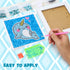 TOY Life 5D Diamond Arts Kits for Kids with Wooden Frame Diamond Arts and Crafts for Kids Ages 6 8 10 12 Gem Art Painting Kit Whale Diamond Dots P...