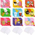 Geefuun 24 Sets Valentines Cards for Kids - 24 Scratch Off Jokes Cards + 24 Dinosaur Building Blocks Classroom School Exchange Gifts Love Party Fa...