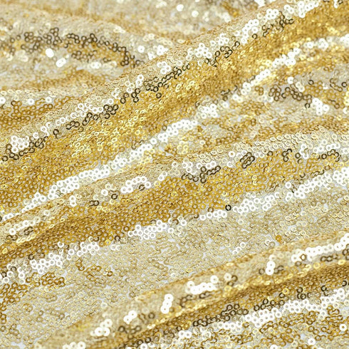 Hahuho 50 inch Round Sequin Tablecloth Gold, Glitter Tablecloth for Bridal Shower Decorations, Birthday, Wedding, Dessert, Banquet?50 inch Round, ...