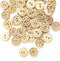 Pack of 50pcs 1/2 Inch Buttons for Sewing, Coconut Shell Flower Wooden Button Perfect for Men's Shirts, Scrap-Booking, Jewelry, Quilts, and DIY Cr...