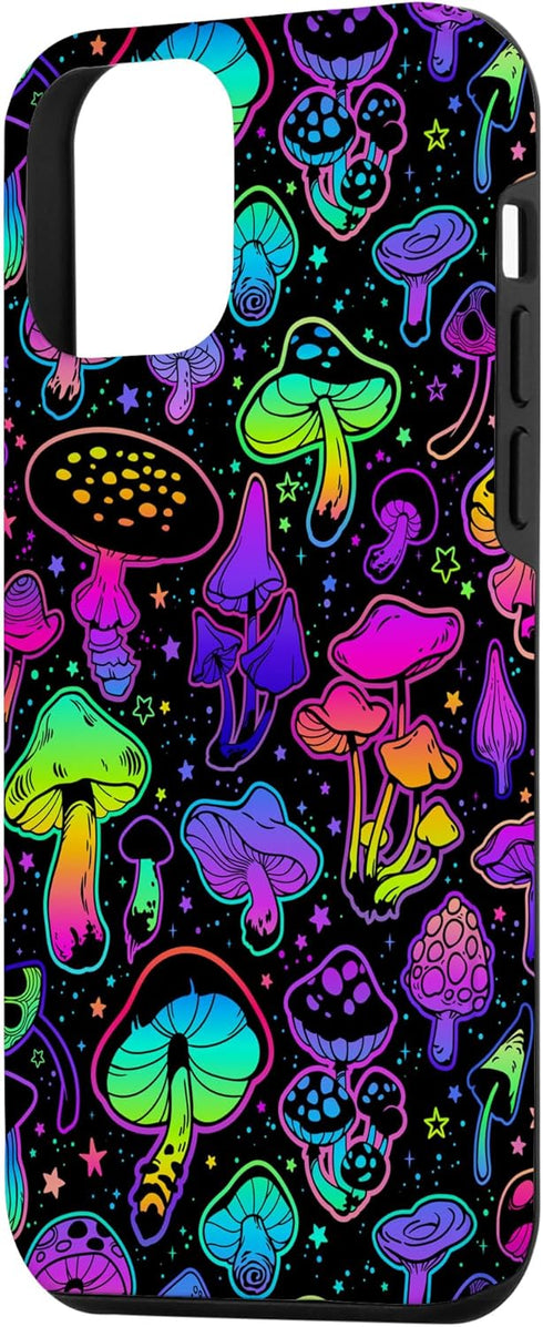 iPhone 12 mini Psychedelic Magic Mushrooms Hippie Trippy Pattern Case...