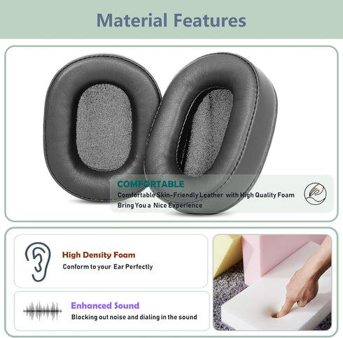 Comfortable Earpads Replacement Compatible with August EP650 Bluetooth Headphone Ear pads Cushion(Softer Leather/High Density Foam)...