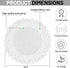 The Baker Celebrations 10 Inch White Lace Paper Doilies – Pack of 100 – Round Disposable Placemats for Cakes, Pastries, Appetizers – Made in Canad...