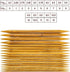 RELIAN Double Pointed , 75 Pcs Bamboo Knitting Needles Set, 15 Sizes from 2.0mm-10.0mm(8 Inches Length)+ 4Pcs Knitting Needles Point Protectors...