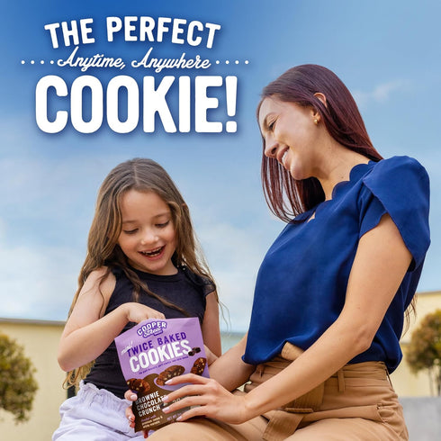 Cooper Street Twice Baked Brownie Chocolate Biscotti Cookies - Light and Crispy Coffee Cookie Bites - Traditional Low Calorie Italian Snacks for A...