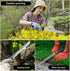 Liphontcta Linsen-Outdoor Stainless Steel Garden Knife with 7.8" Blade and New Bule Handle, Double Side Utility Sod Cutter Lawn Repair Garden Knif...