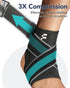 Ankle Brace for Plantar Fasciitis Relief with Strong Compression Strap and Side Stabilizers for Arch Pain Achilles Tendonitis Sprained Ankle, Ultr...