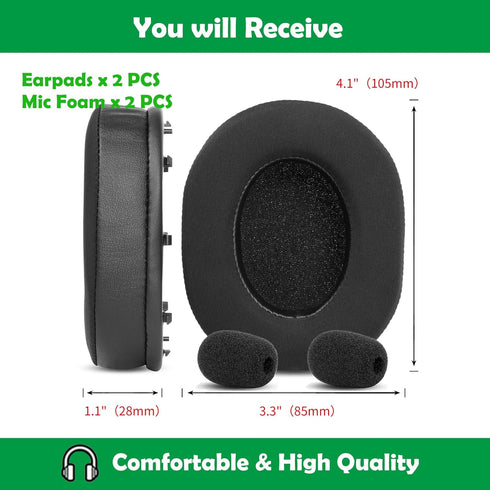 Cooling Gel Replacement Earpads Cushions Compatible with Razer BlackShark V2/BlackShark V2 Pro/BlackShark V2 X Gaming Headset Ear Pads with Coolin...