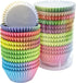 600 Pcs Cupcake Liners Standard Cupcake Cups 6 Style Cupcake Wrappers Papers Baking Cups for Party Celebration (6 Colors, 600 Pcs)...