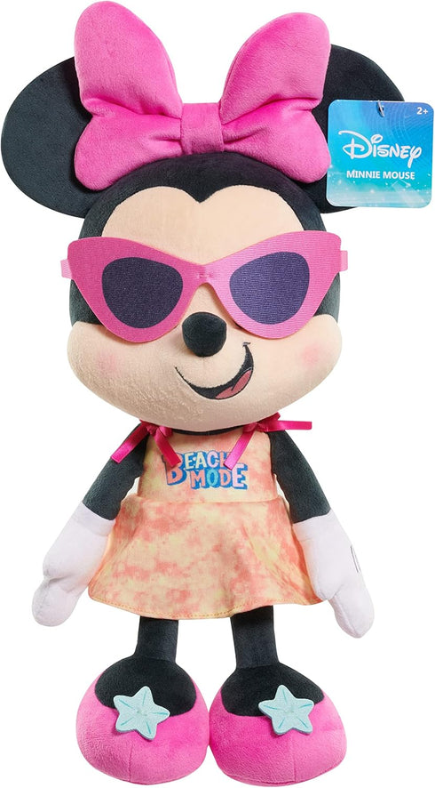 Disney Street Beach Large Plush Minnie Mouse, 19-Inch Stuffed Animal, Officially Licensed Kids Toys for Ages 2 Up, Amazon Exclusive...