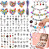 DiiuuAII Charm Bracelet Making Kit for Girls,142 Pcs DIY Charm Bracelet Jewelry Making Kit, Gift Packaging Available As Christmas Gift,with a Port...