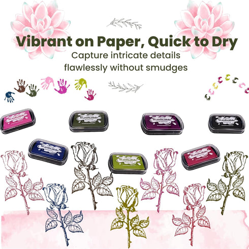 Washable Ink Pad, Best Stamps for Kids, Kids Crafts, Paw Print Kit, Baby Footprint Kit, Stamp Pads on Scrapbooking, Fingerprint Ink Pad, Easy to W...