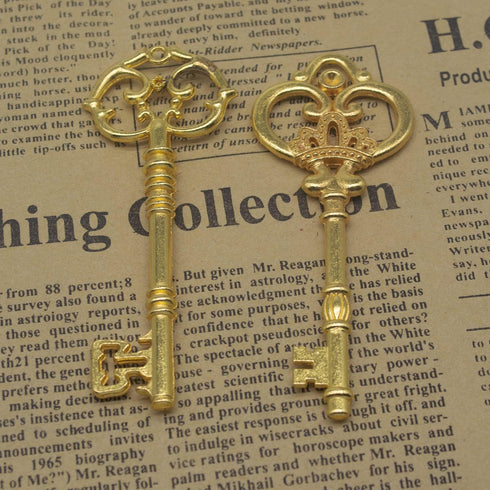 Gutapo Extra Large Antique Skeleton Keys for Wedding Decoration Favor Handwork Gift Santa's Key...