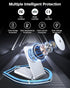Facbiny Foldable 3-in-1 Magsafe Charger Stand with 20W Adapter, Aluminium Alloy Magnetic Wireless Charging Station for iPhone 15/14/13/12 Series, ...