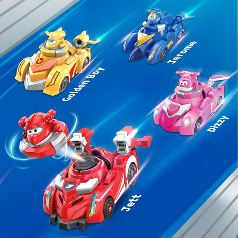 Alpha Group Super Wings Dizzy Spinning Battling Tops & Cars Toys, Pink Car Toys for Toddlers 1-3, Little People Race Toy Cars for 5 Year Old Boys,...