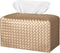 Tissue Box Cover Rectangle PU Leather Tissue Holder Facial Tissue Case Paper Organizer Dispenser for Bathroom, Vanity, Countertop, Tabletop, Car, ...