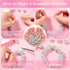 Sasylvia 60 Pieces Hair Beads 12 mm Rhinestone European Large Hole Crystal Charm Beads for Braids for Women for Necklace Earring Bracelet Craft Ma...