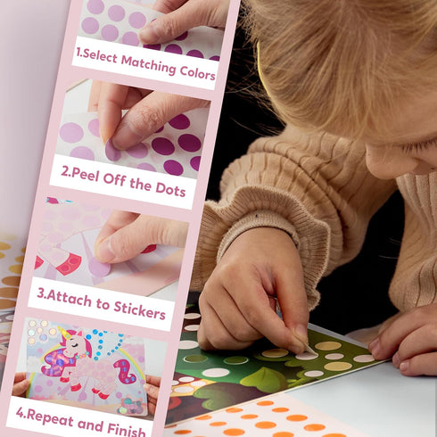 Klever Kits Dot Art Activity - No Mess Sticker Art for Kids, Scrapbooking Arts and Crafts Supplies, Birthday Gifts, Airplane Travel Toys for Boys ...