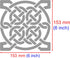 Aleks Melnyk #114 Metal Stencil, Celtic Knot, Wicca, Irish Stencil, 1 PCS, Template for Painting, Wood Burning, Pyrography, Wood Carving, for Embr...