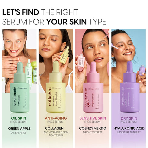Oil Balance Face Serum for Oily Skin, Vitamin B & Zinc - Tea Tree - Coenzyme Q10 and Nicotinamide, Unclog Pores & Soothe, Acne Prone Skin, Korean ...