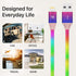 LAX Gadgets USB A to Lightning Cable - Apple MFI Certified Rainbow Lightning Cable Fast Charging Cable for Latest iOS Including iPhone,iPad, iPod ...