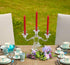 Hyoola 10 Inch Dinner Candles - 12 Pack - Red Tall Unscented Rustic Long Burning Candle Sticks...