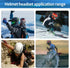 Bluetooth Helmet Headset, Ultra-Thin Motorcycle Helmet Speakers, Automatically Answer Incoming Calls, Volume Control, Dial Control, High Sound Qua...