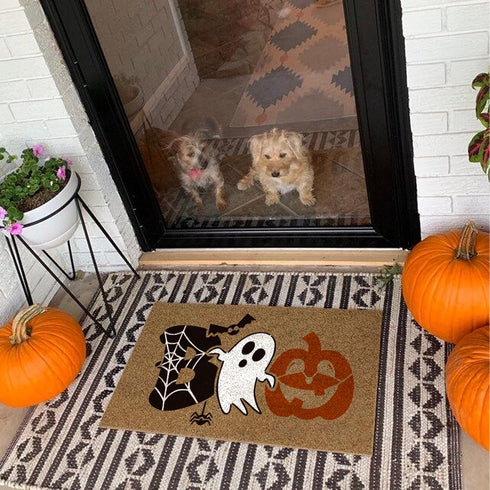 Halloween Stencils for Painting on Wood Burning Art Craft Large Boo Witch Skeleton Ghost Paint Stencils for Porch Sign Door Hanger Wall Holiday (1...