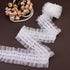 IDONGCAI Multilayer Ruffled Lace Trim Fabric Floral Embroidery Ruffled Lace Pleated Ruffled Lace Ribbon for Wedding Dress Tutu Skirt Home Decor Gi...