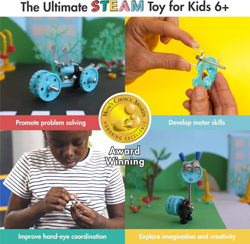 Vehicle Stem Building Toys, Educational Build Your Own Robot Toy for Kids Age 6 7 8 9+ Year Old Boys and Girls, Stem Toys Engineering Kit, Constru...