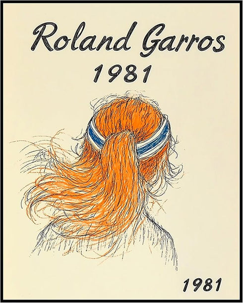 Posterizer 1 pcs-minimalist playful Roland Garros-tennis player art -3-Sports & Hobby Art Gifts for sports fans Living Room Bedroom Decor- unframe...