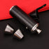 GENNISSY 10oz Black Bucket Hip Flask - PU Leather Stainless Steel Men Flasks for Liquor with Funnel and Cups...