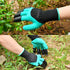 2 Pairs Garden Gloves with Claws for Women and Men Both Hands Gardening Work Gloves Garden Gloves Yard Work Safe Gloves for Easy Digging Planting...