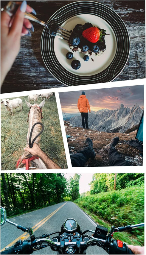 Phone Chest Mount Harness & Head Strap for All iPhones - Hands Free for POV/VLOG - Anti-slip & Water-resistant Accessories Kit for Immersive Filmi...