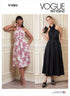 Vogue Misses' Criss-Cross Halter Dress Sewing Pattern Kit, Design Code V1883, Sizes 14-16-18-20-22...