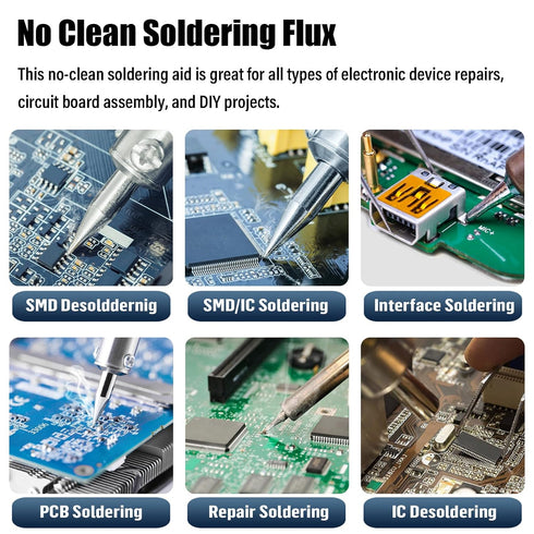 No Clean Soldering Flux 223 30CC High Viscosity Electronics Solder Fluxes Paste Syringe 30mL for Circuit Boards and Copper Electrical Wire with Ne...