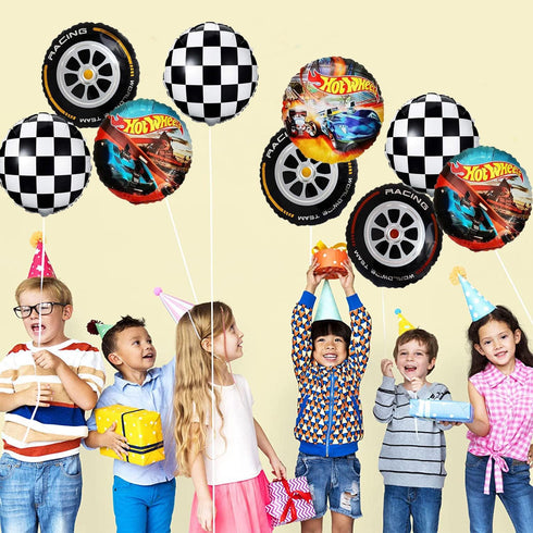 Hot Car balloons Hot Race Car balloons Birthday Party Supplies Decorations,Aluminum foil Birthday balloon...