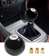 Billiard Round Manual Gear Shift Lever Shifter Knob with 3 Adapters,Universal Gear Shift Stick Shifter Knob Lever Cover 4 5 6 Speed,Fit for Manual...