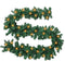 9 ft Prelit Christmas Pine Garland with 50 Battery Operated Warm White LED Lights Timer Outdoor Display...