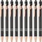 Aozora 9 Pack Ballpoint Pens Smooth Writing 2-in-1 Stylus Retractable Ballpoint Pen with Stylus tip, Office Decor Metal Stylus Pen for Touch Scree...